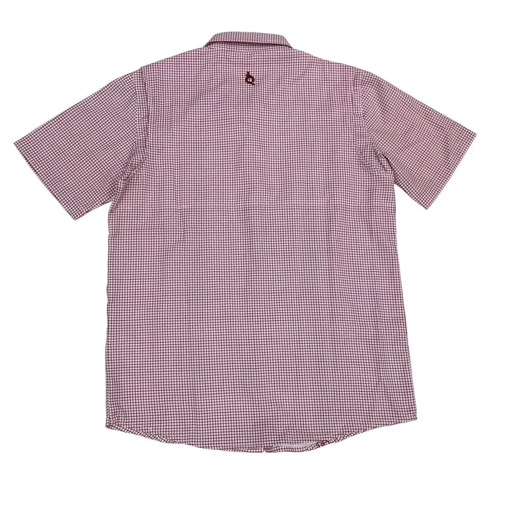NWT Blue Quail Size 12 Gameday Maroon Guayabera